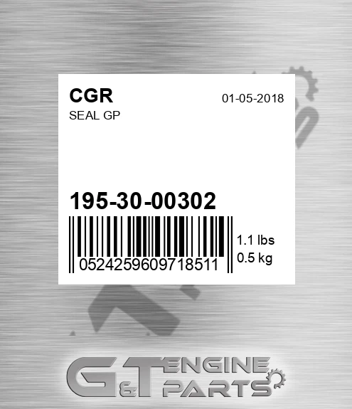 195-30-00302 Seal Gp