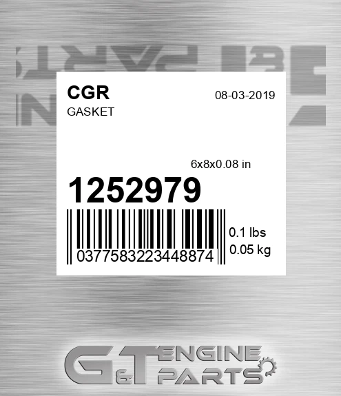 1252979 Gasket