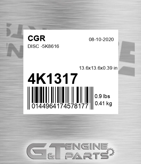 4K1317 CGR Disc -5k8616