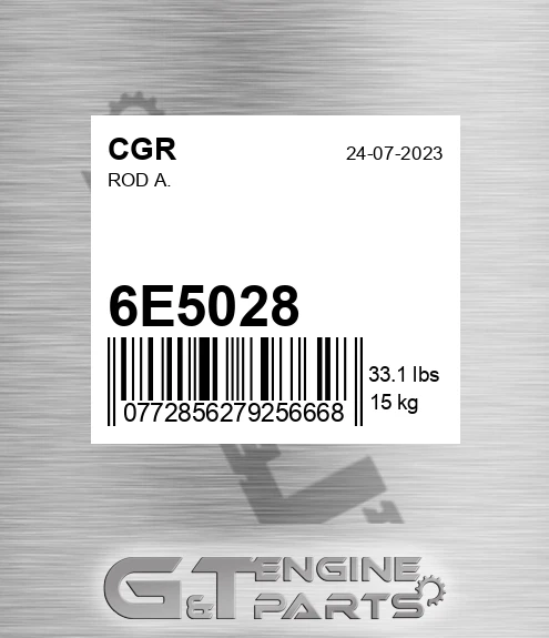 6E5028 Rod A.