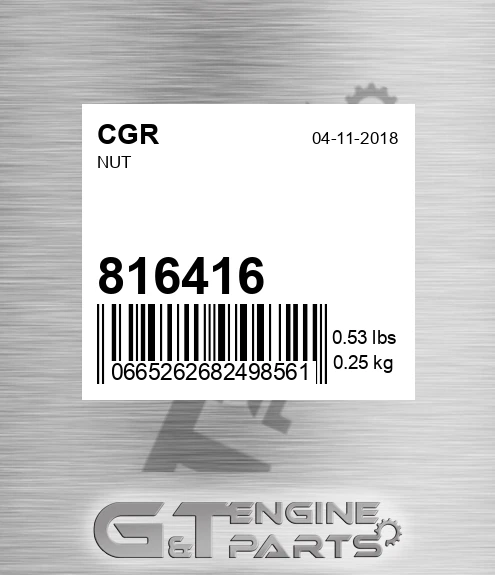 816416 CGR Nut
