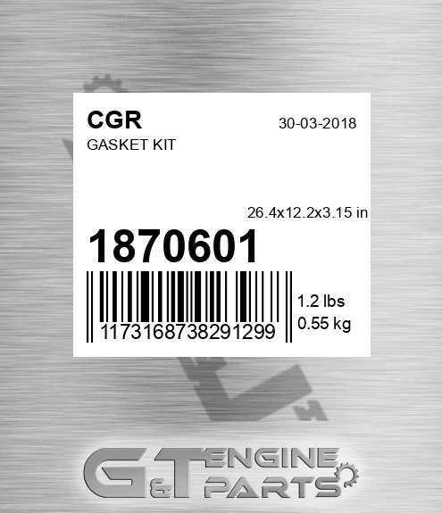 1870601 CGR Gasket Kit
