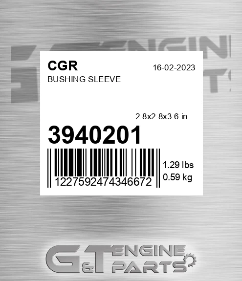 3940201 CGR Bushing Sleeve