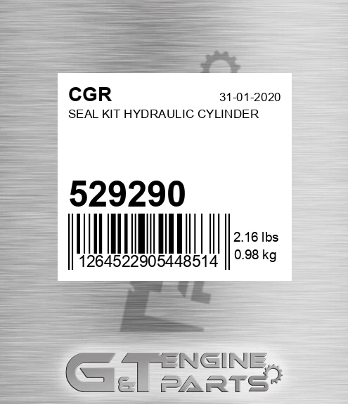 529290 Seal Kit Hydraulic Cylinder