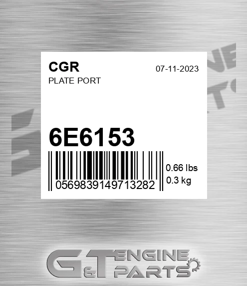6E6153 Plate Port