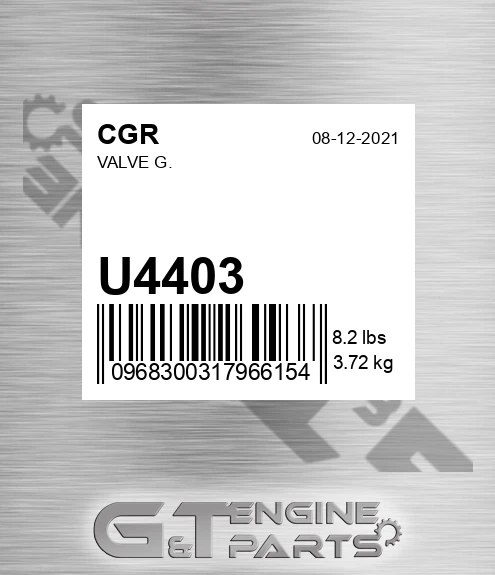 U4403 Valve G.