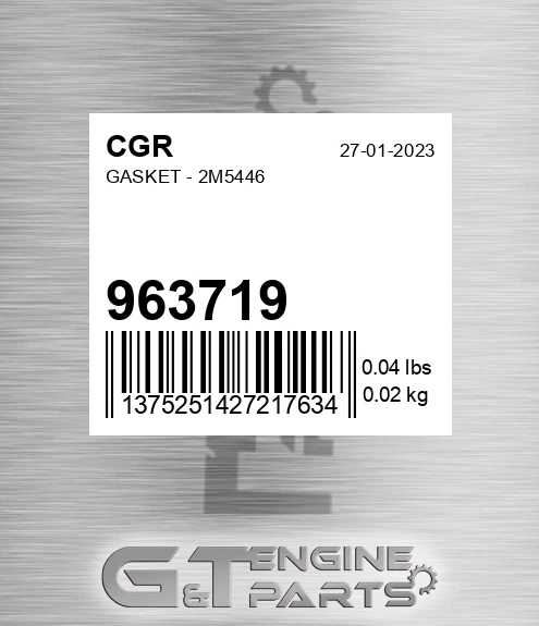 963719 Gasket - 2m5446