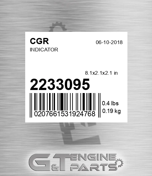 2233095 CGR Indicator