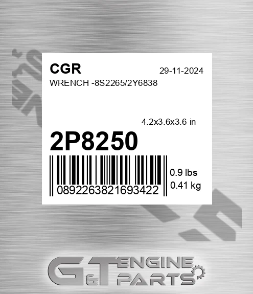2P8250 CGR Wrench -8s2265/2y6838