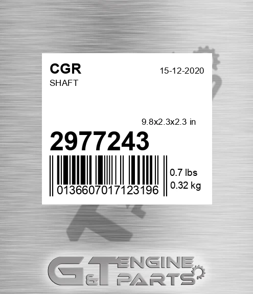 2977243 Shaft for CGR