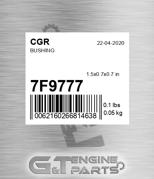 7F9777 Bushing