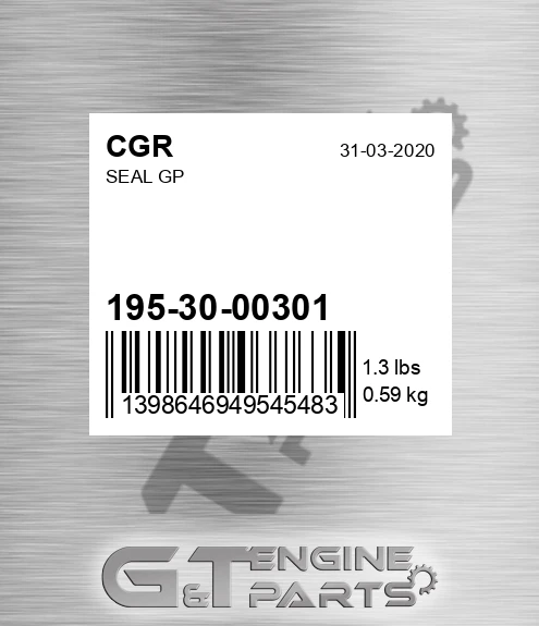 195-30-00301 Seal Gp