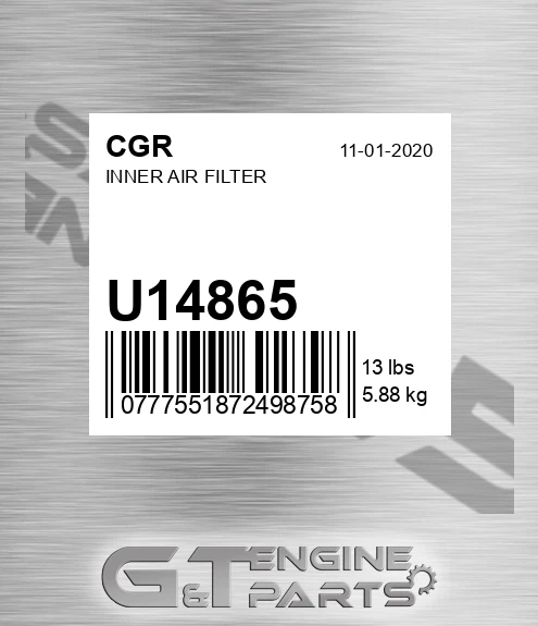 U14865 Inner Air Filter