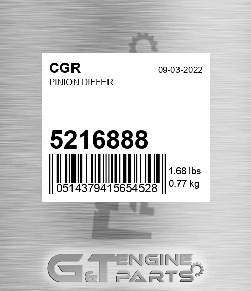 5216888 Pinion Differ.
