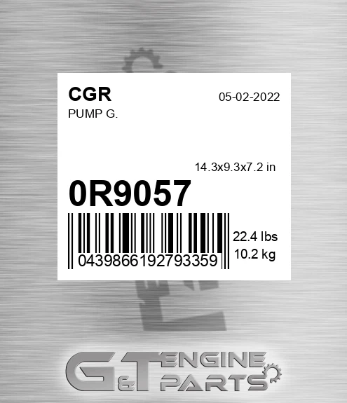 0R9057 Pump G.