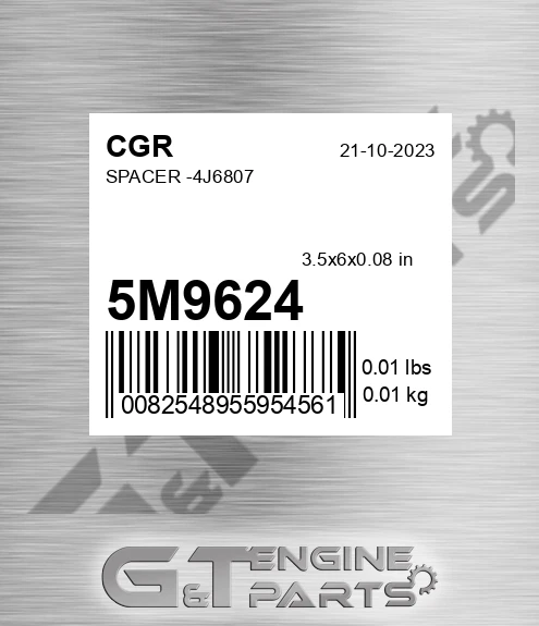 5M9624 CGR Spacer -4j6807