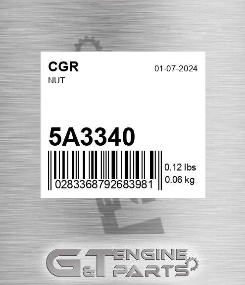 5A3340 Nut