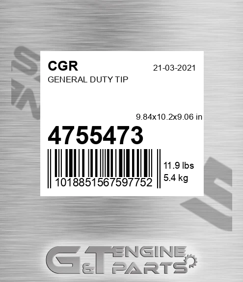 4755473 CGR General Duty Tip