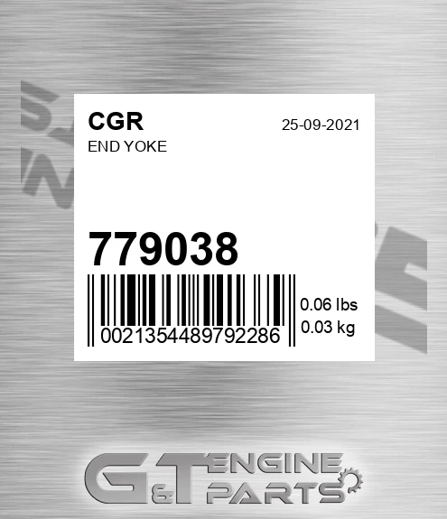 779038 CGR End Yoke