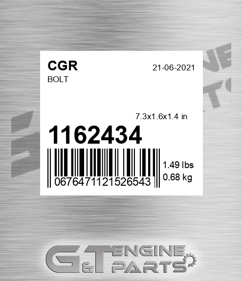 1162434 CGR Bolt