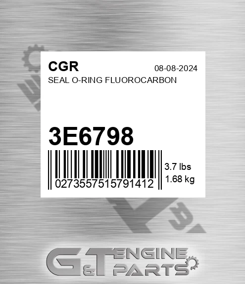 3E6798 CGR Seal O-ring Fluorocarbon