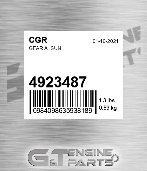 4923487 Gear A. Sun