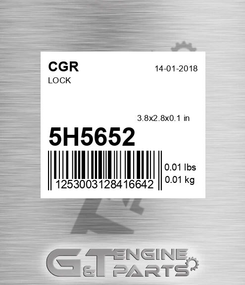 5H5652 Lock