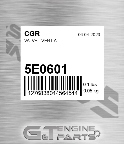 5E0601 Valve - Vent A