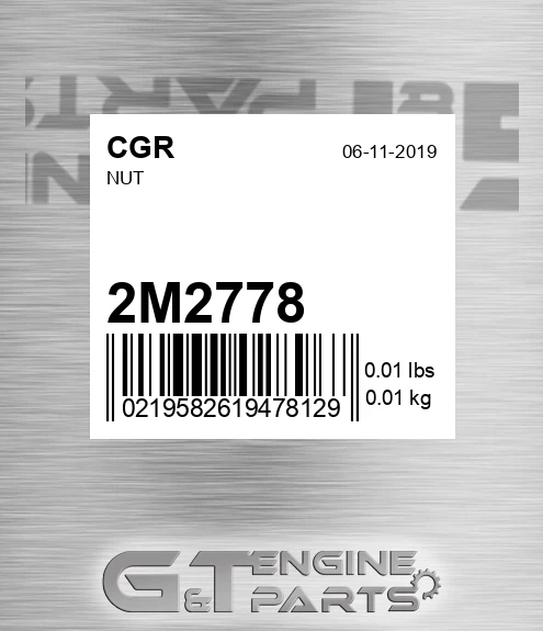2M2778 CGR Nut