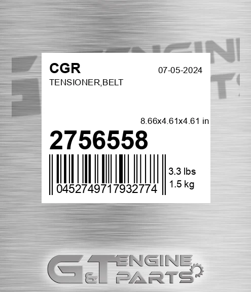 2756558 CGR Tensioner,belt