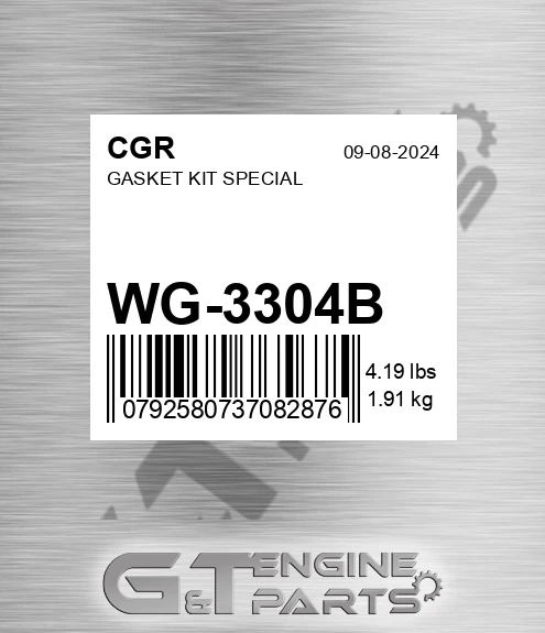 WG-3304B Gasket Kit Special