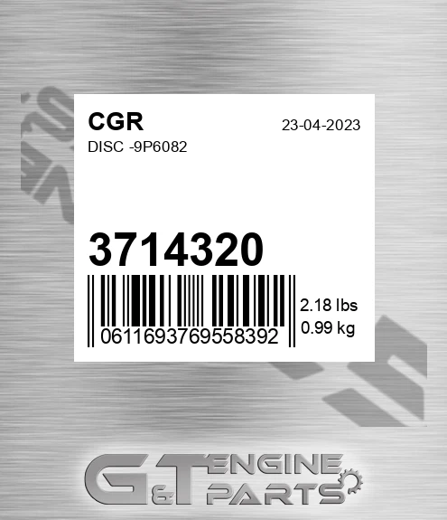3714320 CGR Disc -9p6082