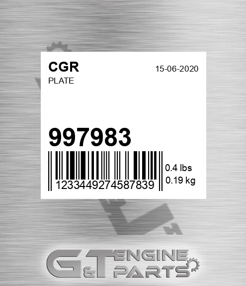 997983 Plate