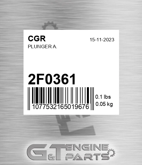 2F0361 Plunger A.