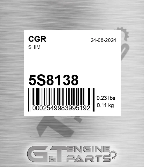5S8138 Shim