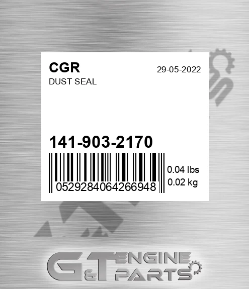 141-903-2170 Dust Seal for CGR