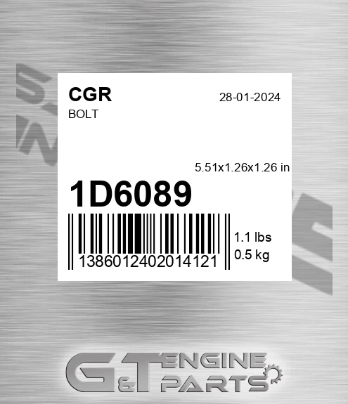1D6089 Bolt