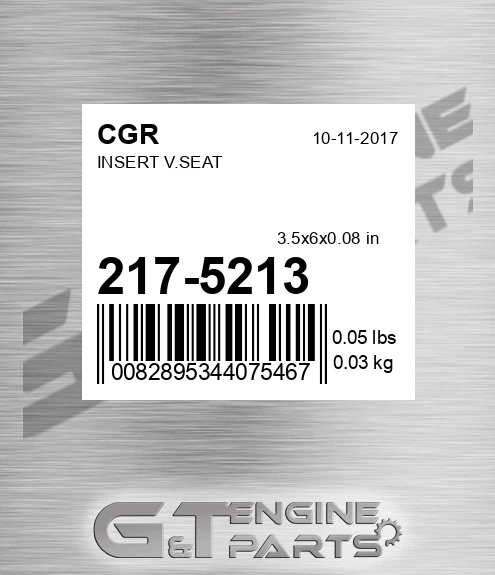 217-5213 CGR Insert V.seat