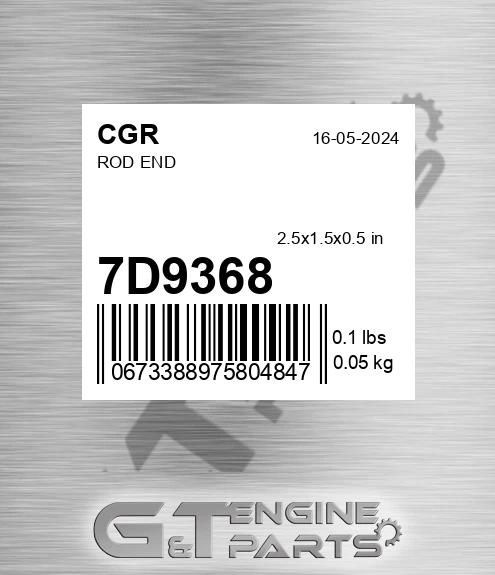 7D9368 CGR Rod End