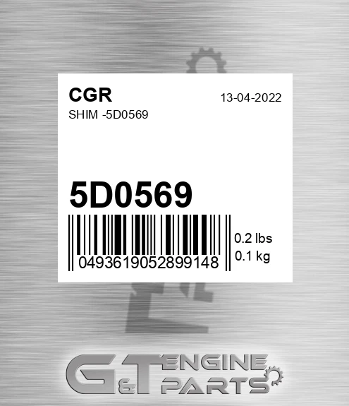 5D0569 Shim -
