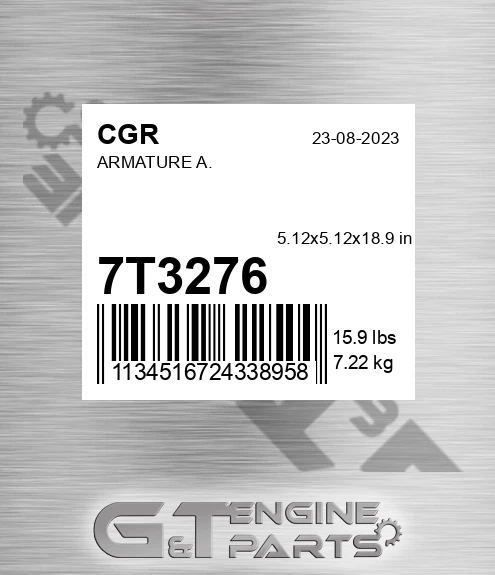 7T3276 CGR Armature A.