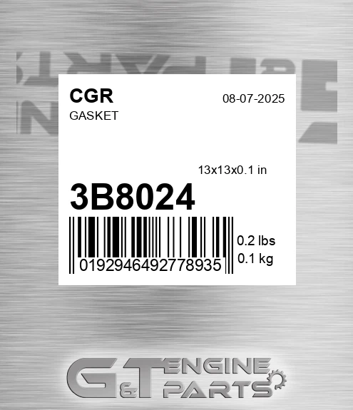 3B8024 CGR Gasket