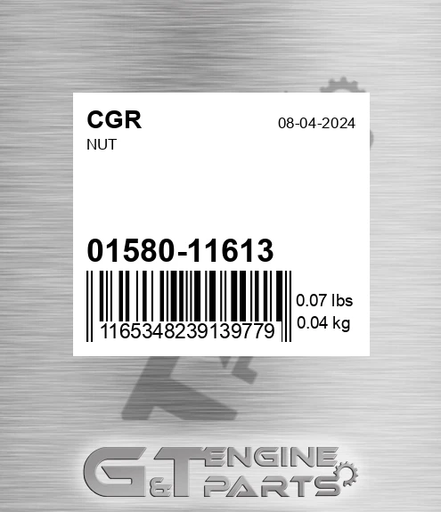 01580-11613 Nut