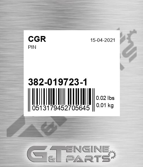 382-019723-1 CGR Pin