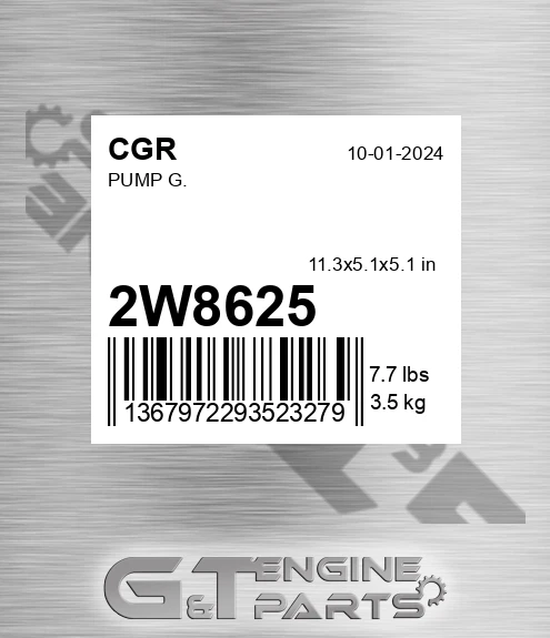 2W8625 CGR Pump G.