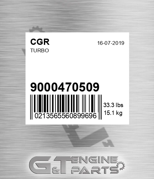 9000470509 CGR Turbo