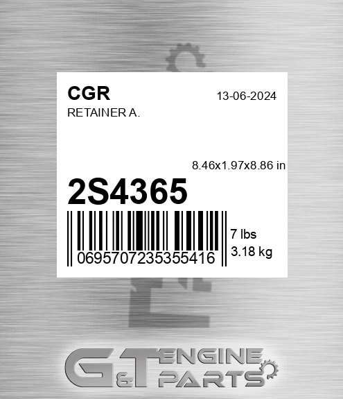 2S4365 CGR Retainer A.