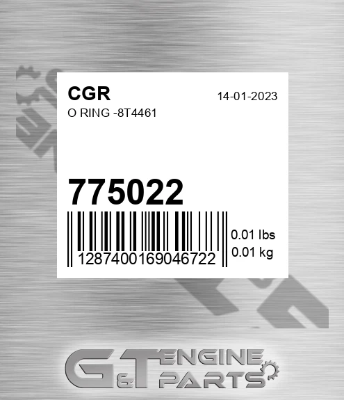 775022 CGR O Ring -8t4461