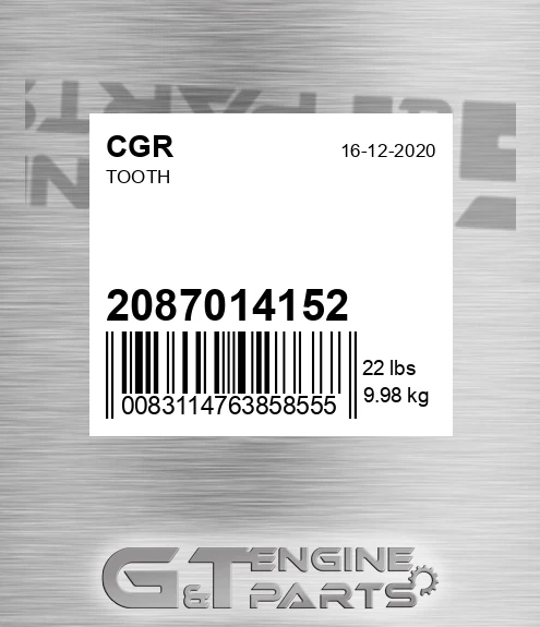 2087014152 Tooth for CGR