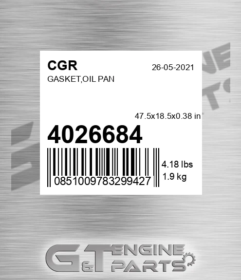 4026684 Gasket,oil Pan